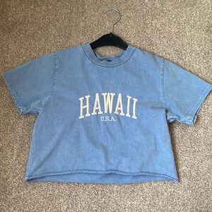Brandy Melville Hawaii Cropped Shirt
